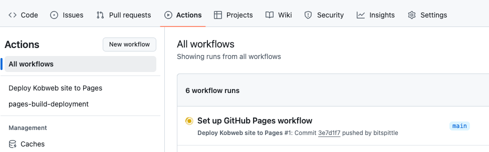 GitHub工作流运行