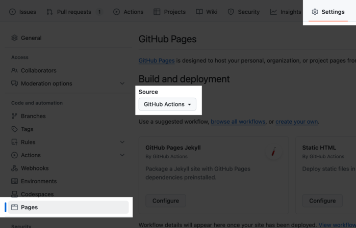 GitHub Pages源